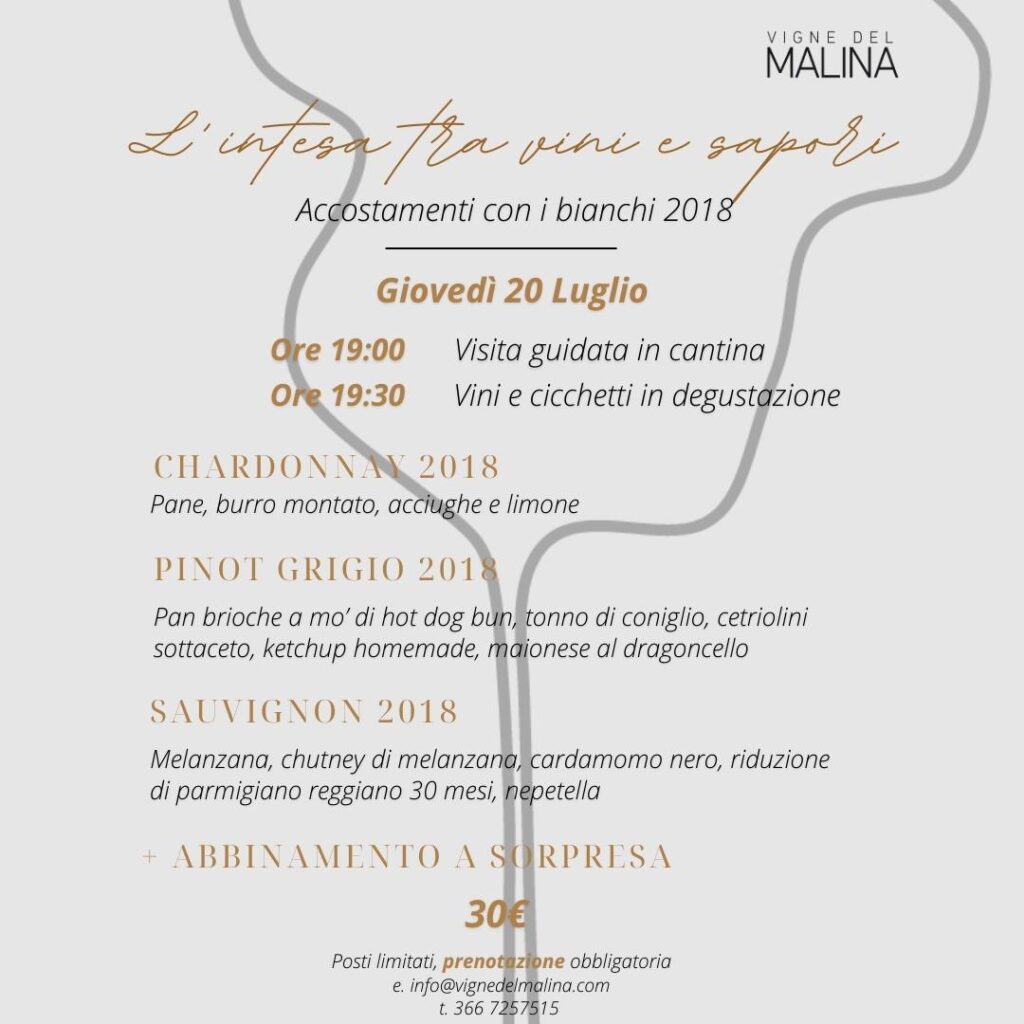 L'Intesa tra vini e sapori con i Bianchi 2018 - L'Intesa tra vini e sapori con i Bianchi 2018 - EventiFVG.it