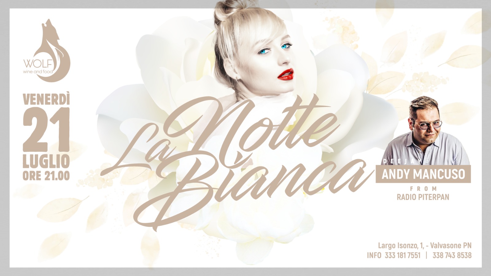LA NOTTE BIANCA | ANDY MANCUSO FROM RADIO PITERPAN - EventiFVG.it