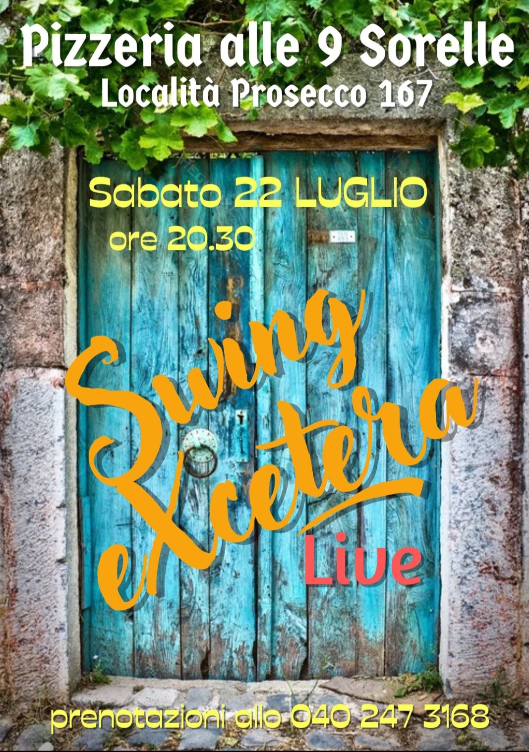 Swing eXcetera LIVE @ Pizzeria alle 9 Sorelle - EventiFVG.it