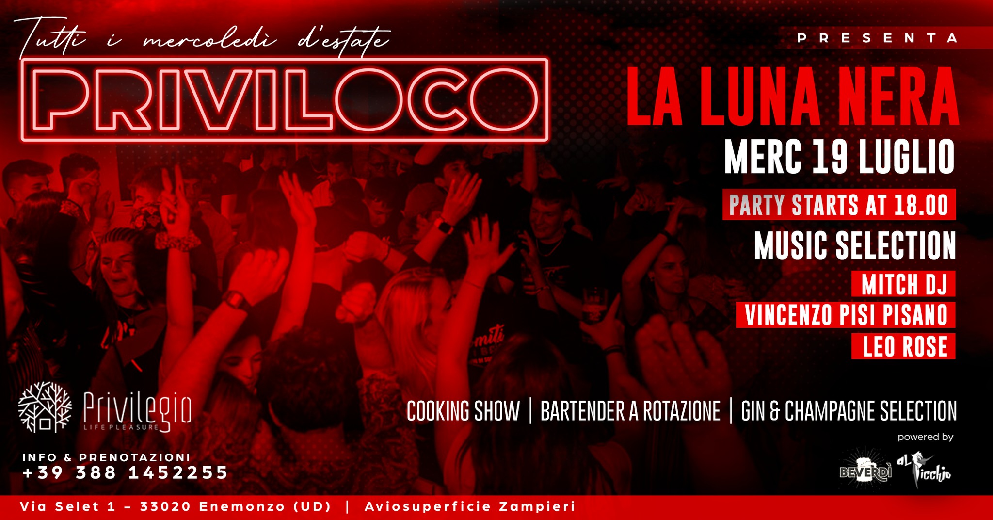 Priviloco - La Luna Nera 19.07.23 - Priviloco - La Luna Nera 19.07.23 - EventiFVG.it