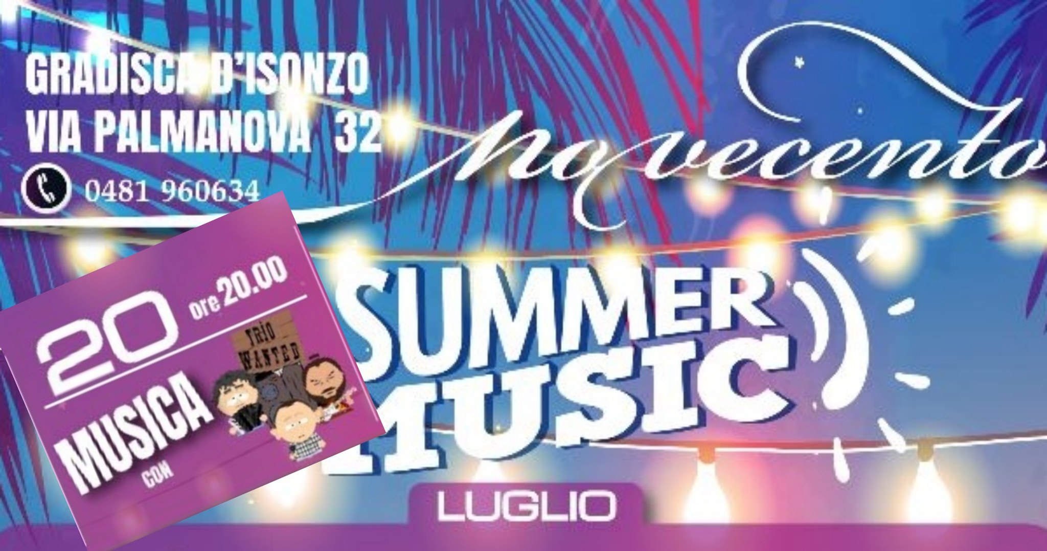 Trio Wanted Live @ Pizzeria Novecento - Trio Wanted Live @ Pizzeria Novecento - EventiFVG.it