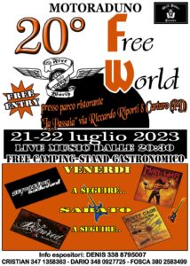 20ยฐ Moto Raduno FREE WORLD
