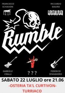 “RUMBLE” al debutto……Ta’l Curtivon