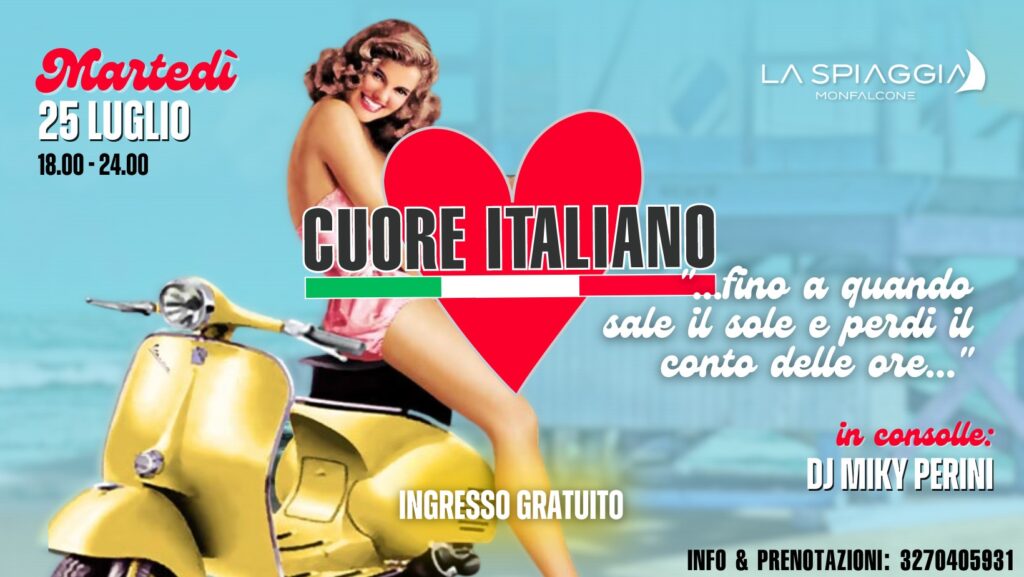 Cuore Italiano - 25 luglio Marina Nova - EventiFVG.it