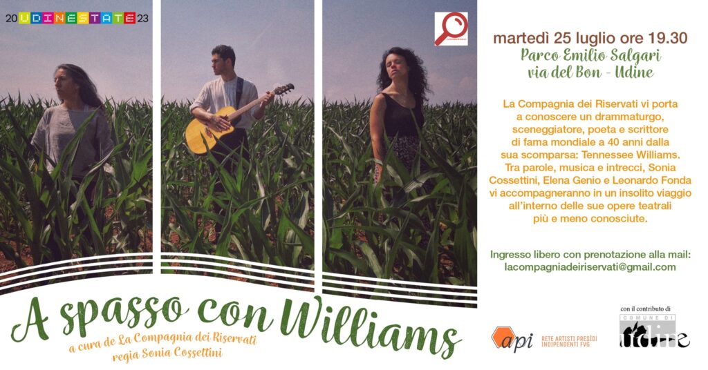 Riprogrammaz. A Spasso con Williams - Parco Emilio Salgari - Udine - EventiFVG.it