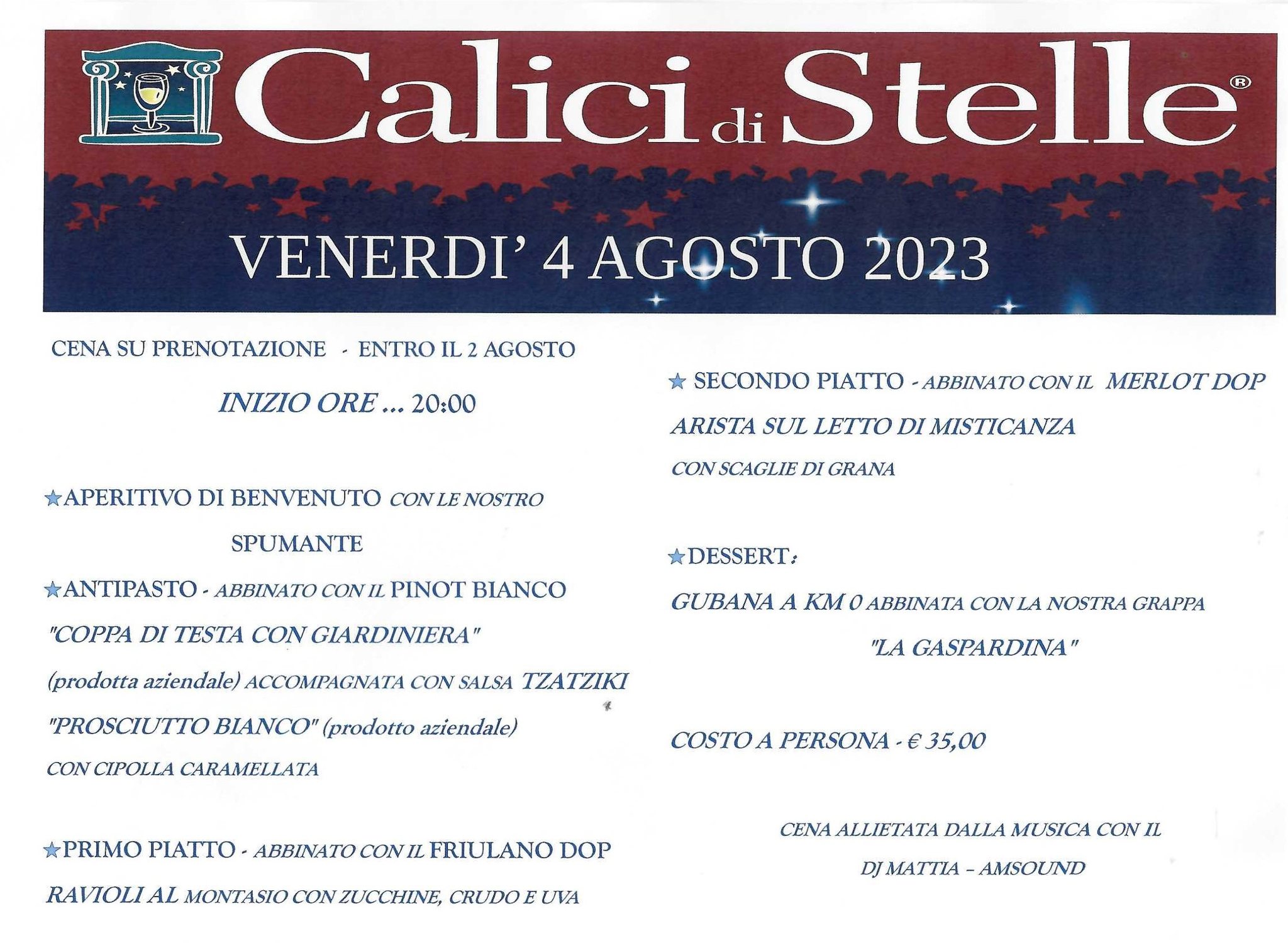 CALICI DI STELLE IN AZIENDA - EventiFVG.it