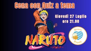 CENA CON QUIZ A TEMA NARUTO