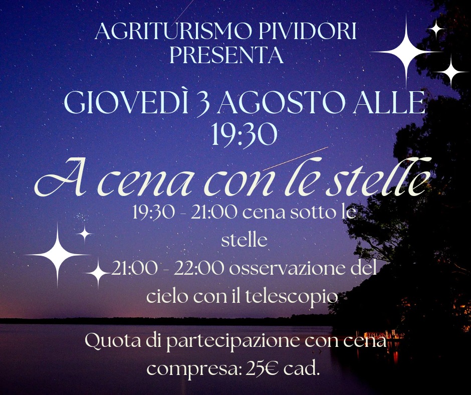 A cena con le stelle - A cena con le stelle - EventiFVG.it