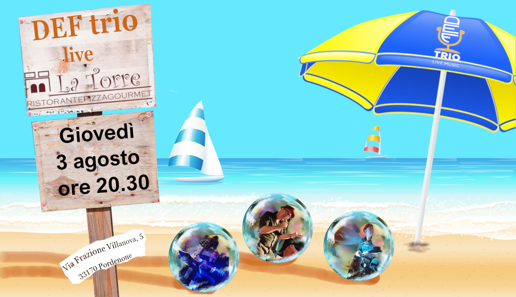 DEF Trio live a La Torre!!! - EventiFVG.it