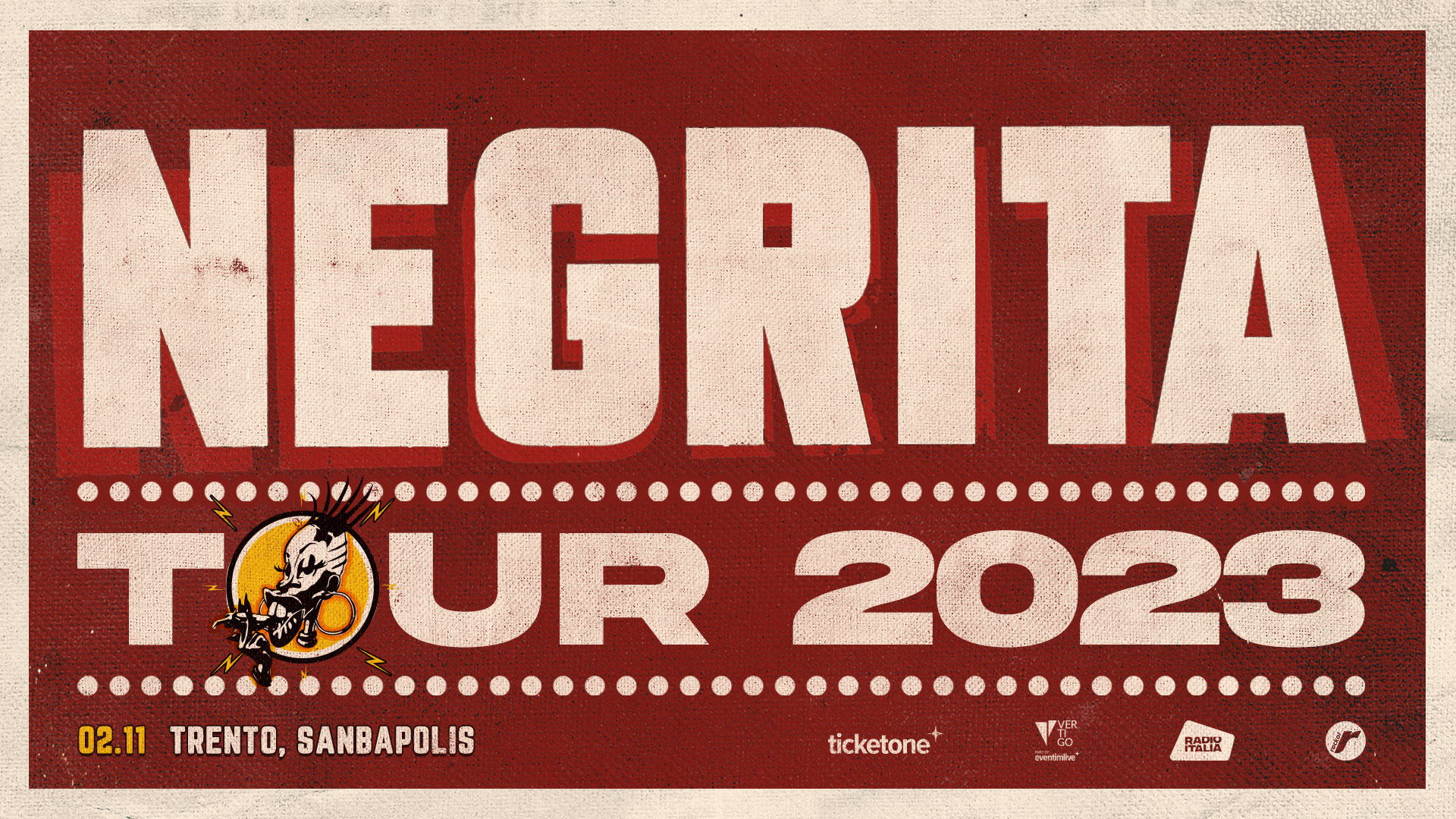 NEGRITA - TOUR 2023 // Trento 02.11 - EventiFVG.it