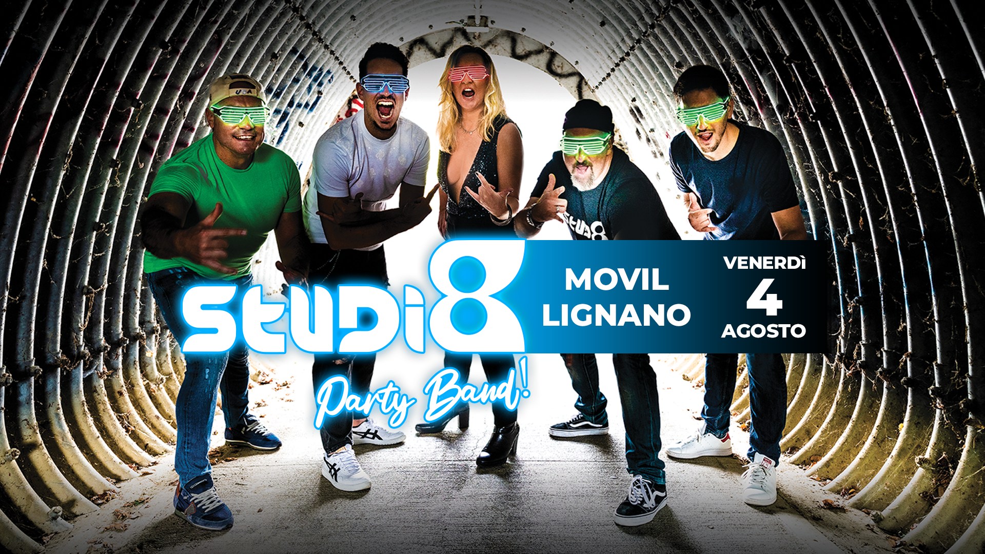 Studio8 Party Band @ MoVil Lignano Pineta (UD)