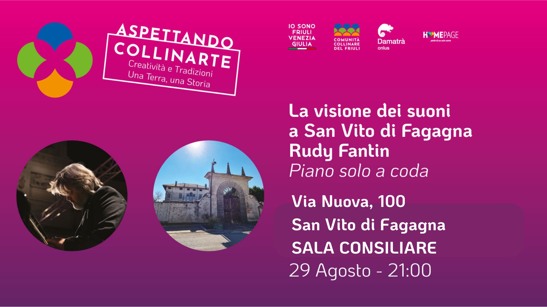 Aspettando...CollinArte - "La Visione dei Suoni" in Sala Consiliare del Comune di S. Vito di Fagagna - EventiFVG.it