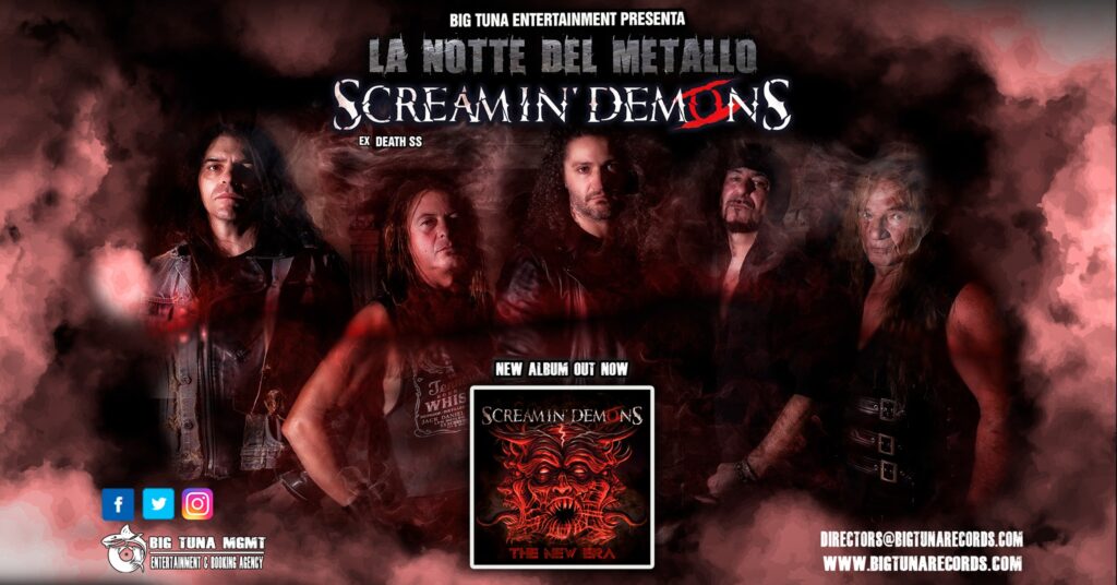 LA NOTTE DEL METALLO: SCREAMIN' DEMONS (ex DEATH SS)+ Special Guests@TEPEPA, SACILE (PN) - EventiFVG.it