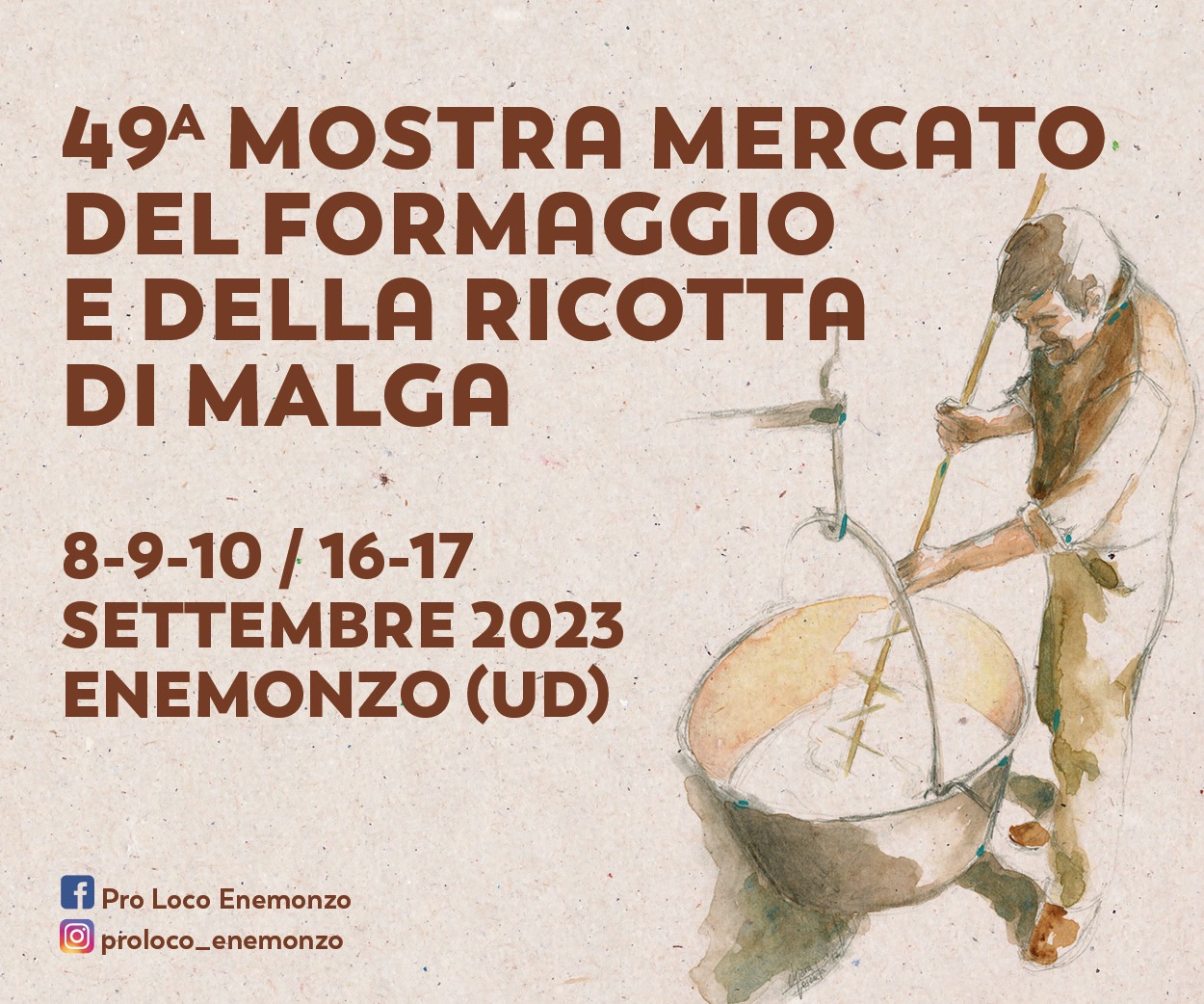 49^ MOSTRA MERCATO DEL FORMAGGIO E DELLA RICOTTA DI MALGA A ENEMONZO