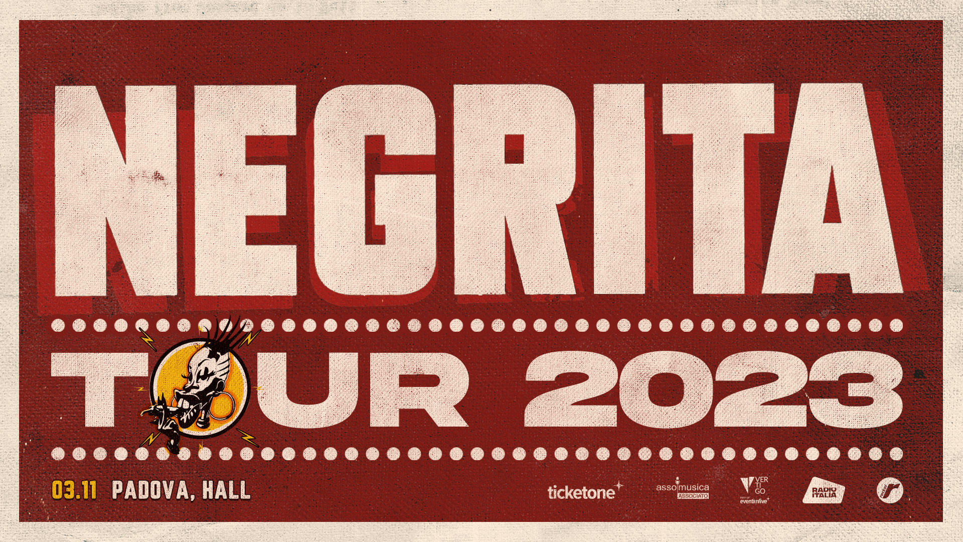 NEGRITA - TOUR 2023 // Padova 03.11 - EventiFVG.it
