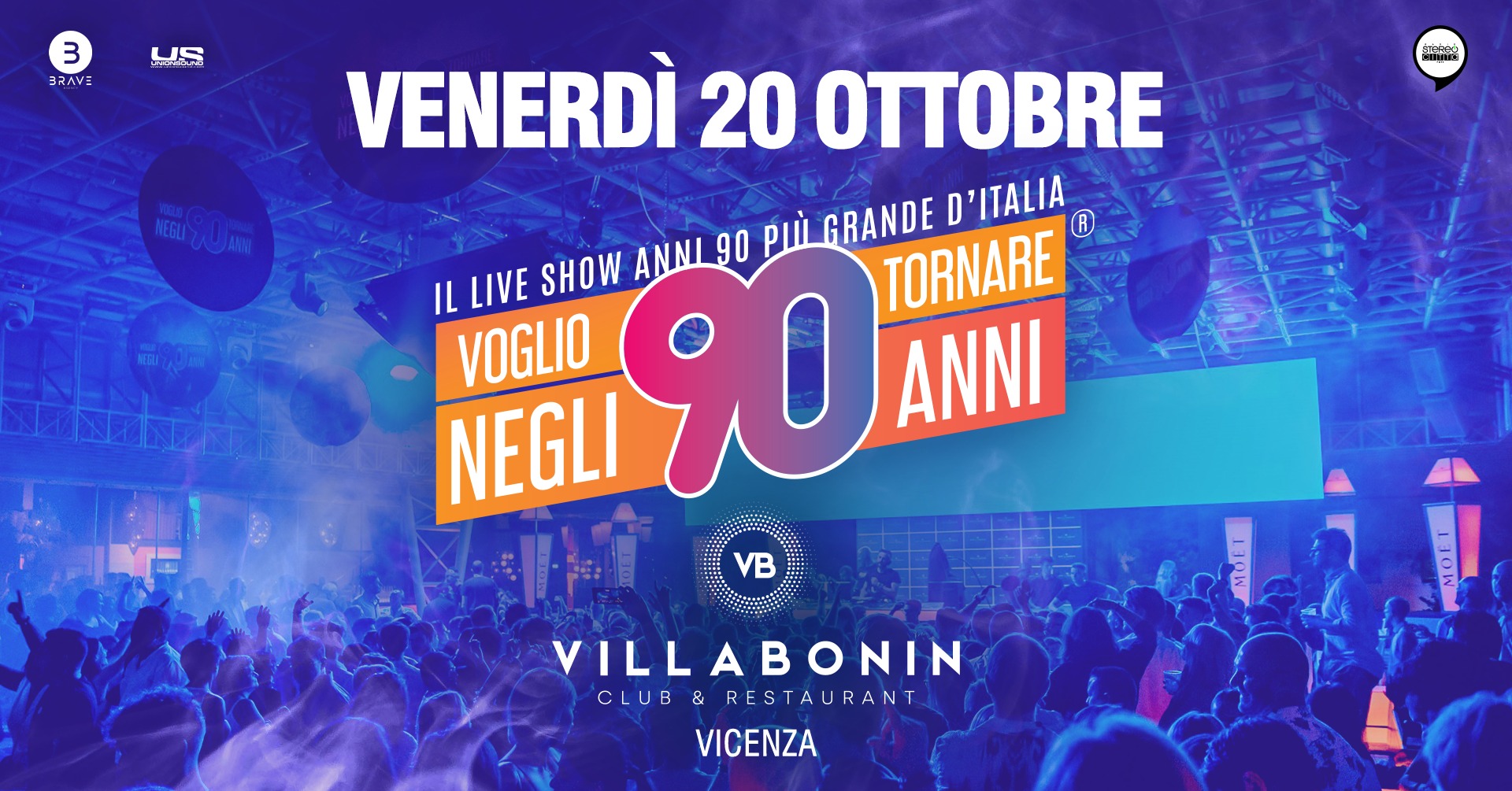 Voglio Tornare Negli Anni 90 ® • Villa Bonin, Vicenza (VI) - Voglio Tornare Negli Anni 90 ® • Villa Bonin, Vicenza (VI) - EventiFVG.it