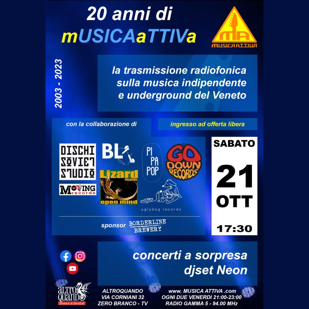 Buon compleanno mUSICAaTTIVa! Il PARTY della musica indipendente. - EventiFVG.it