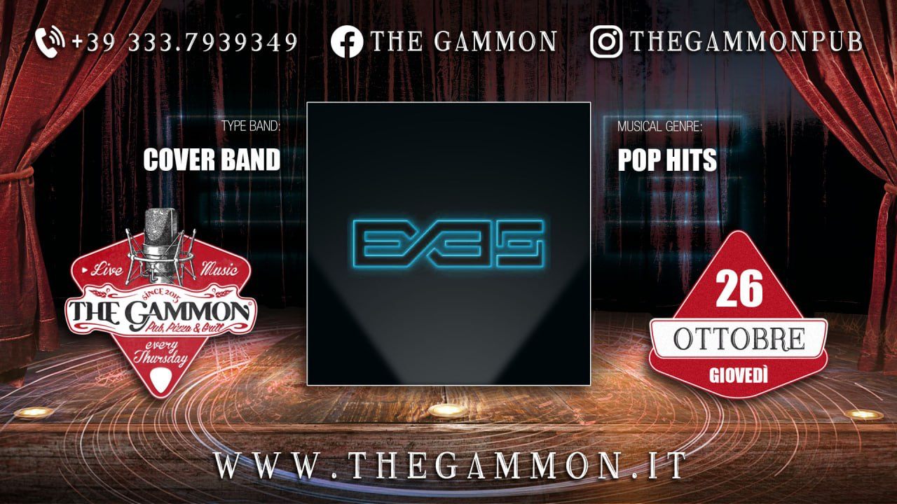 Live Music: Giovedì 26 Ottobre "EXES" Pop Hits - EventiFVG.it