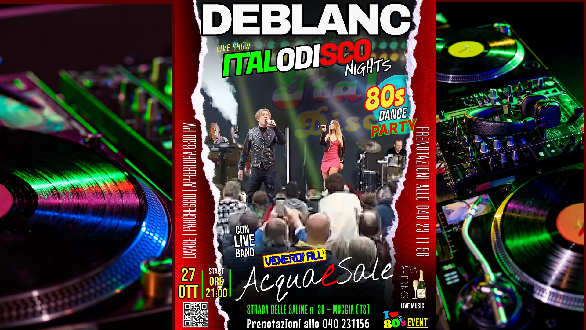 DEBLANC - Italo Disco Nights all' Acqua & Sale - DEBLANC - Italo Disco Nights all' Acqua & Sale - EventiFVG.it