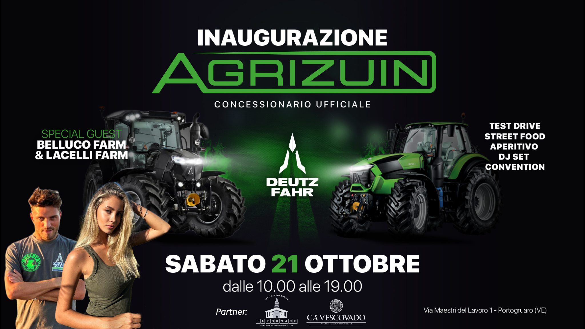 Inaugurazione Agrizuin concessionaria ufficiale Deutz-Fahr e Same - Sabato 21 ottobre 2023 - EventiFVG.it