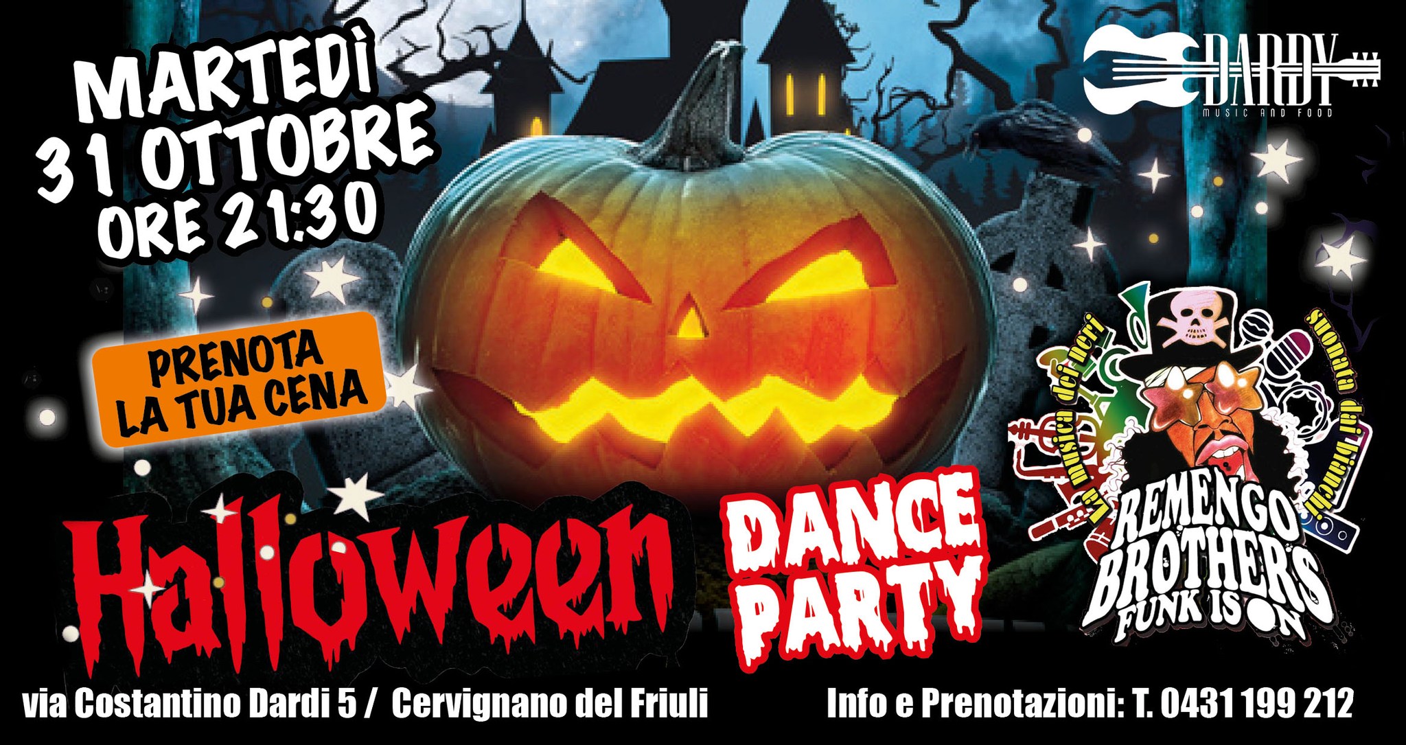 HALLOWEEN DANCE PARTY con Remengo Brothers - EventiFVG.it