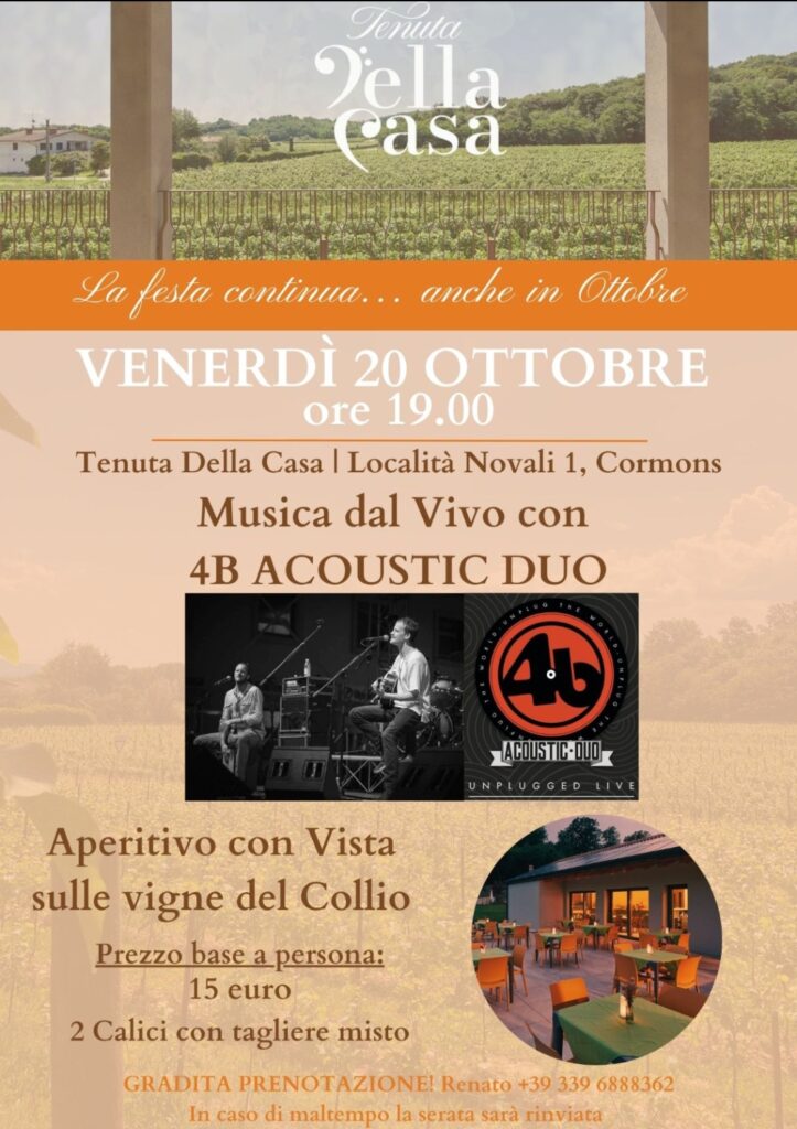 4b acoustic duo live RIMANDATO CAUSA MALTEMPO! - EventiFVG.it