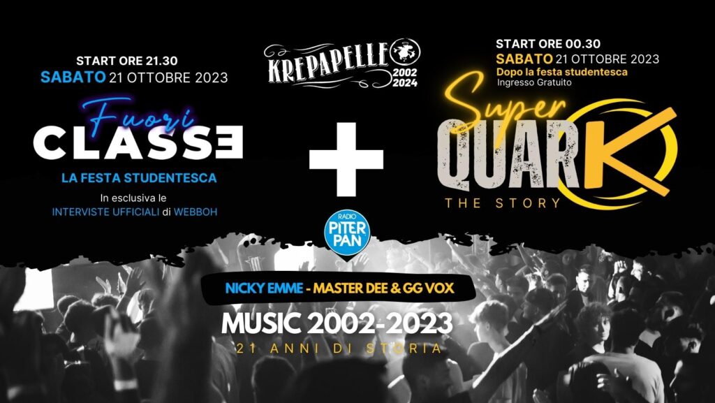 FUORI CLASSE + SUPER QUARK ★ 21.10.23 - FUORI CLASSE + SUPER QUARK ★ 21.10.23 - EventiFVG.it