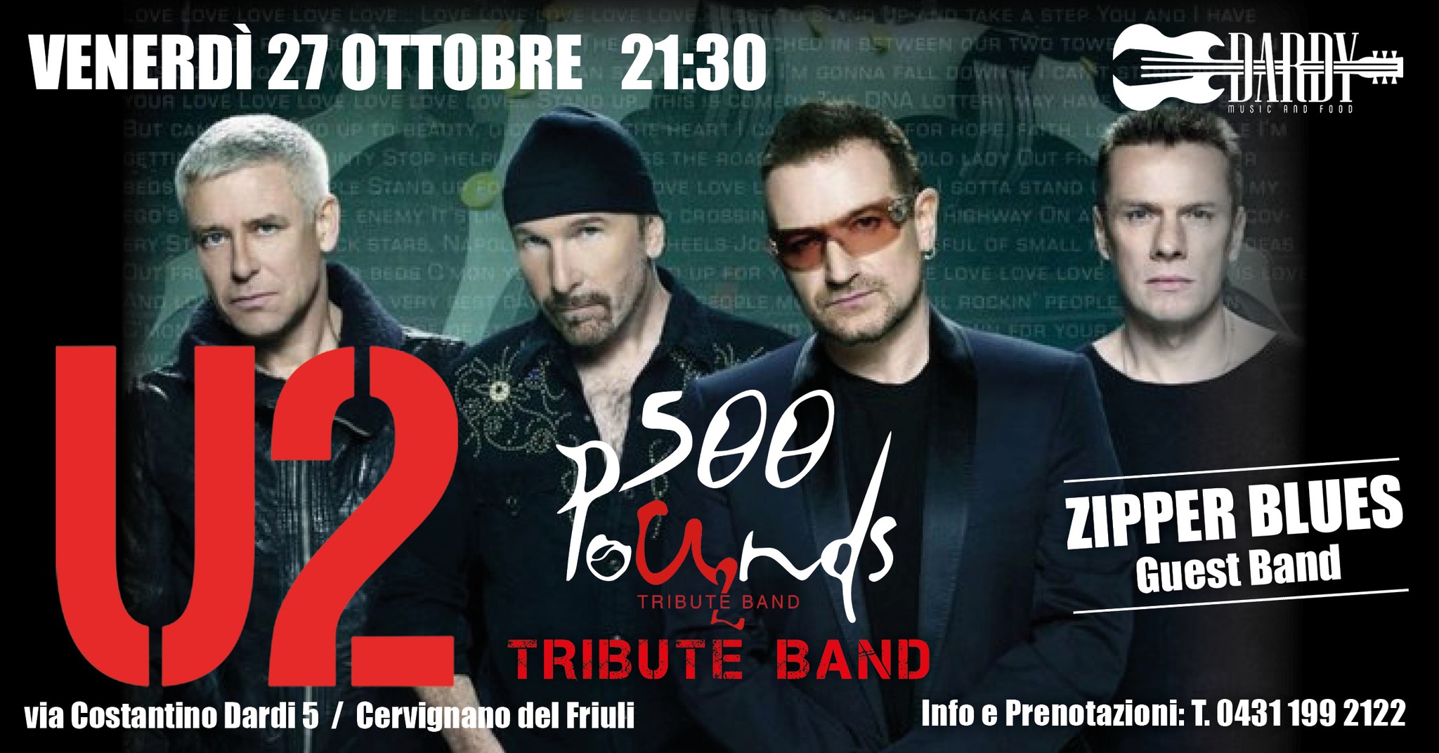500 Pounds - U2 Tribute Band - EventiFVG.it