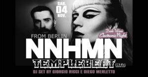 Krach in Dark: live NNHMN (Berlin) + TEMPLEBEAT ltd (ITA) + dj set Giorgio Ricci & Diego Merletto