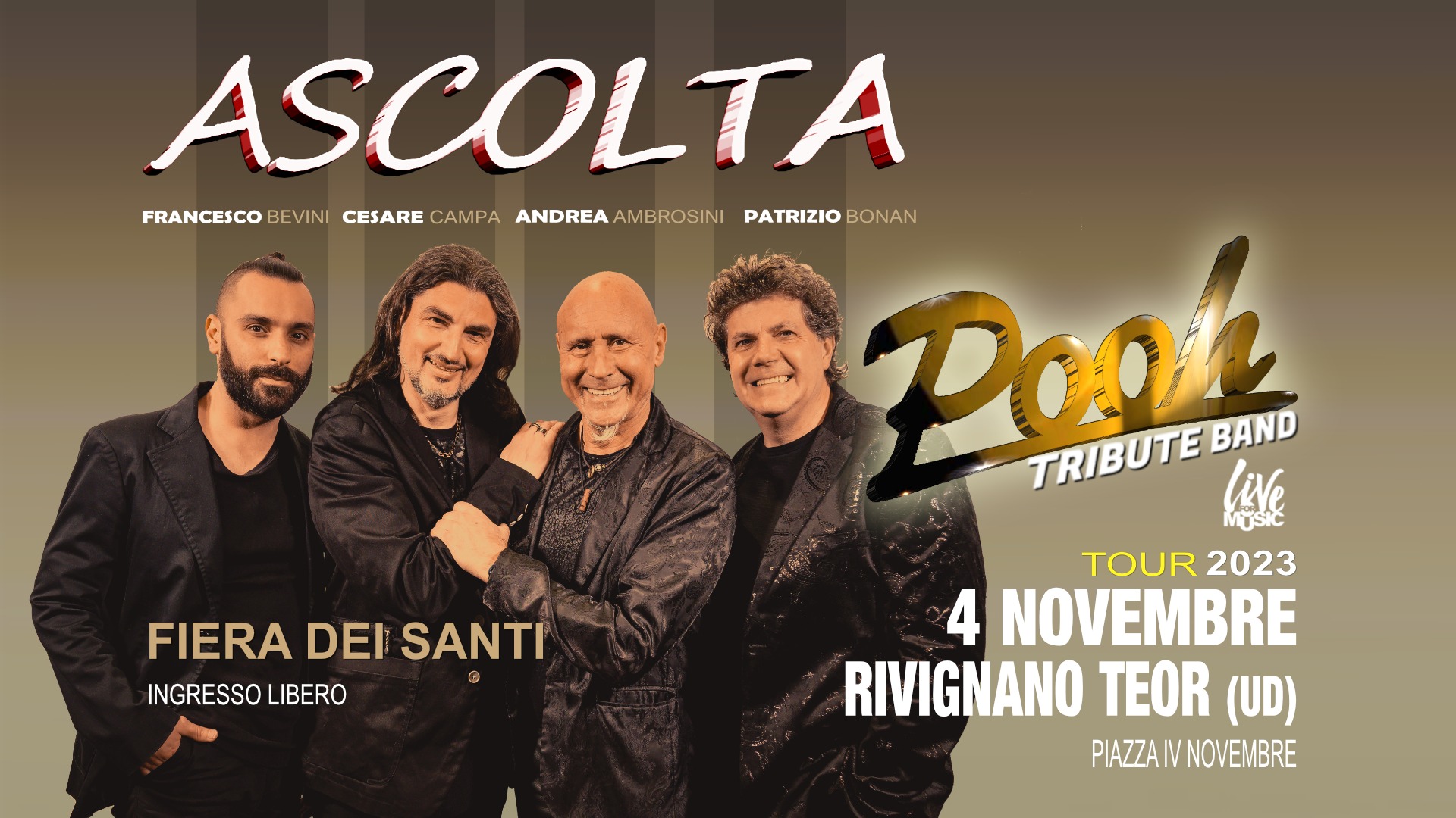 Ascolta POOH Tribute Band - Ascolta POOH Tribute Band - EventiFVG.it