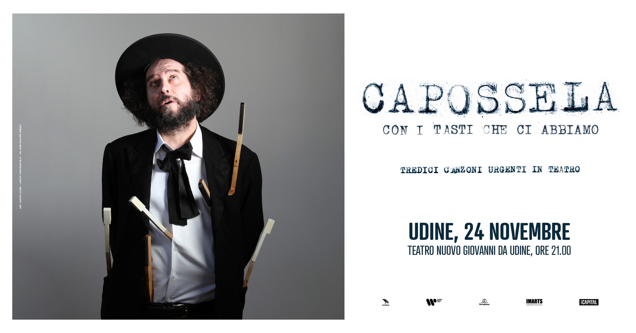 Vinicio Capossela | Con i tasti che ci abbiamo | Udine - EventiFVG.it