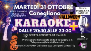 Halloween Party โ
Karaoke con Manolo โ
Conegliano