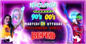 NuOVANTA – HALLOWEEN PARTY 90+2000 dal vivo – BEFED – Cittadella (PD)