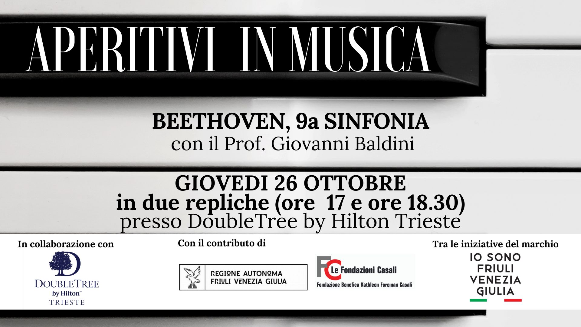 🍸🎶 Aperitivi in musica - Beethoven, 9a Sinfonia - 🍸🎶 Aperitivi in musica - Beethoven, 9a Sinfonia - EventiFVG.it