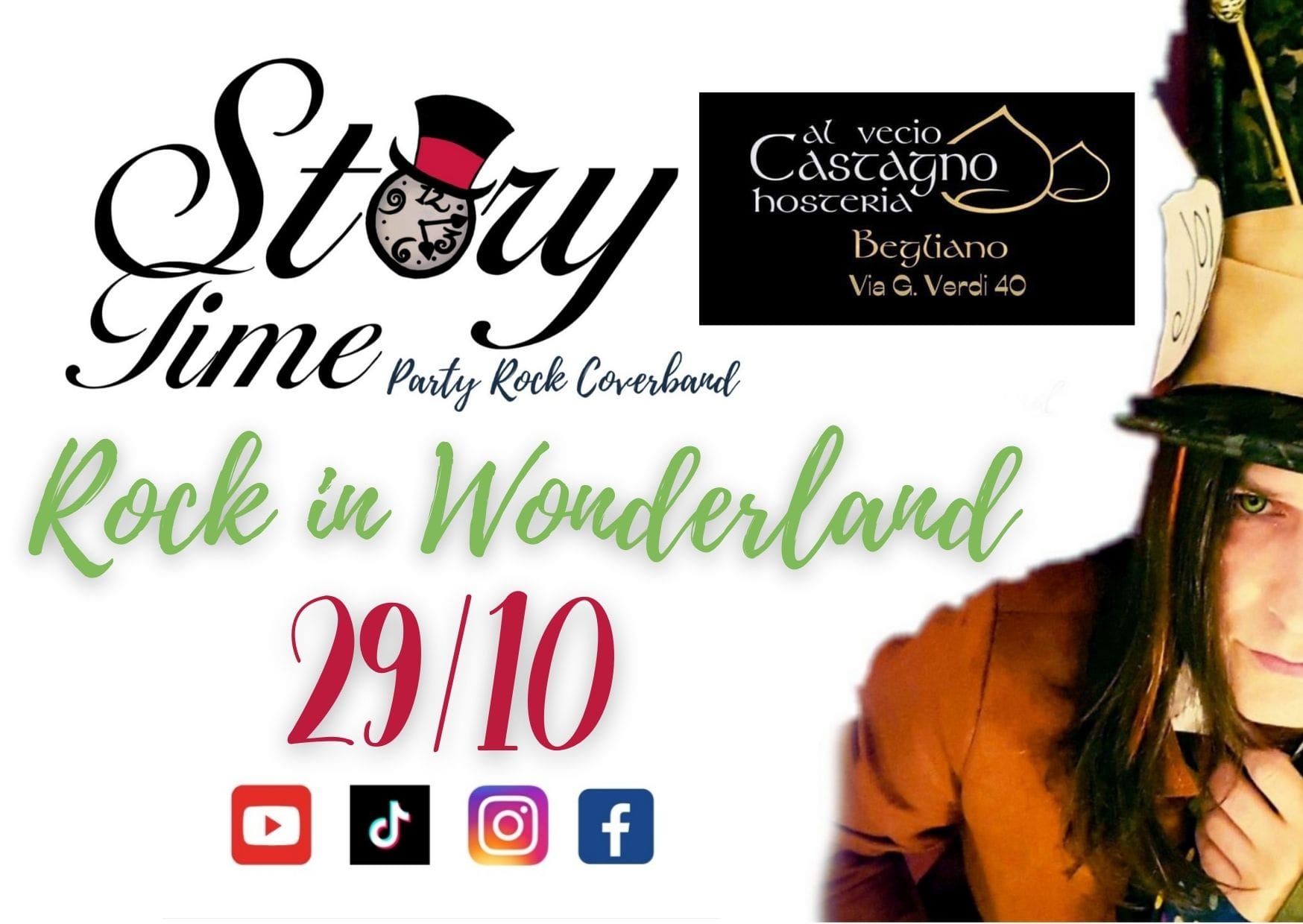 Rock in Wonderland - Storytime Al Vecio Castagno - Rock in Wonderland - Storytime Al Vecio Castagno - EventiFVG.it