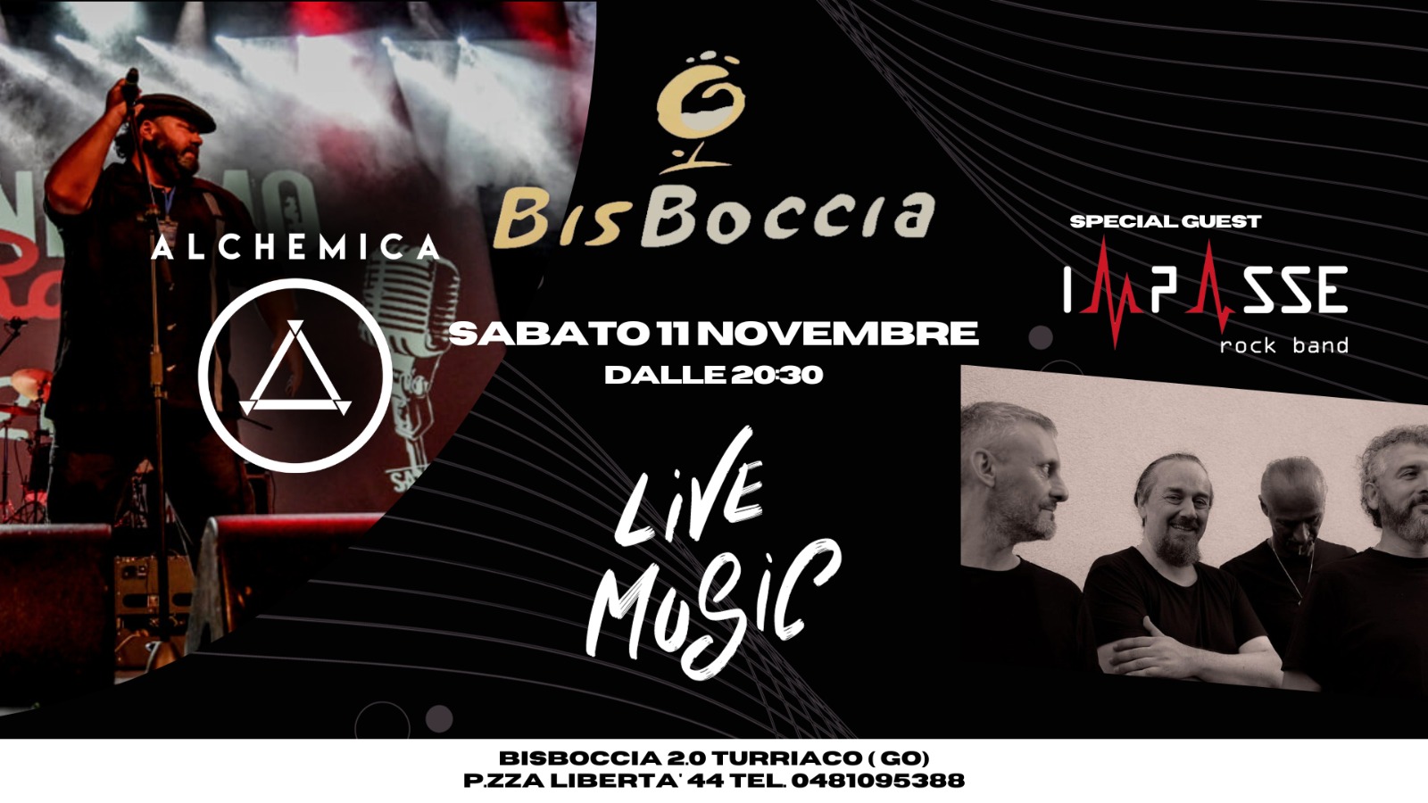 AlchemicA in concerto / Special Guest Impasse Bisboccia 2.0 - EventiFVG.it