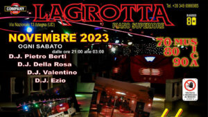 LA SALETTA ogni sabato LA GROTTA Discoteca