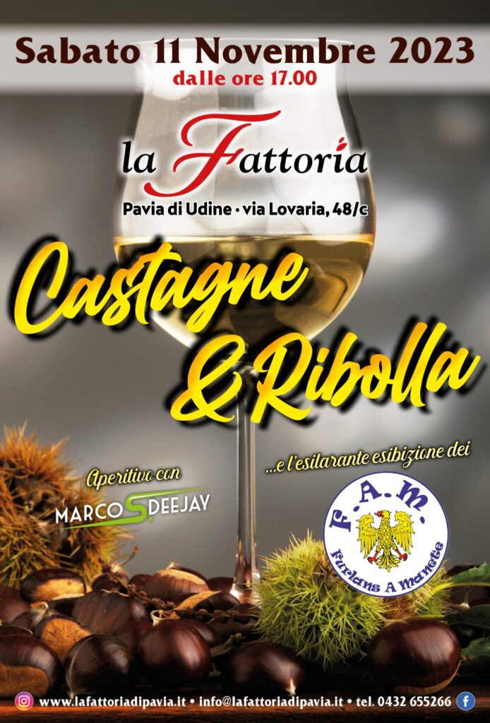 LA CASTAGNATA 🌰 SABATO 11 NOVEMBRE - LA CASTAGNATA 🌰 SABATO 11 NOVEMBRE - EventiFVG.it