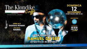 APERITIVO IN BOMBA guest start SAMUEL from SUBSONICA
