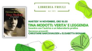 Tina Modotti. Incontro con l’autrice Barckhausen e laboratorio pratico con Elisabetta Bignami
