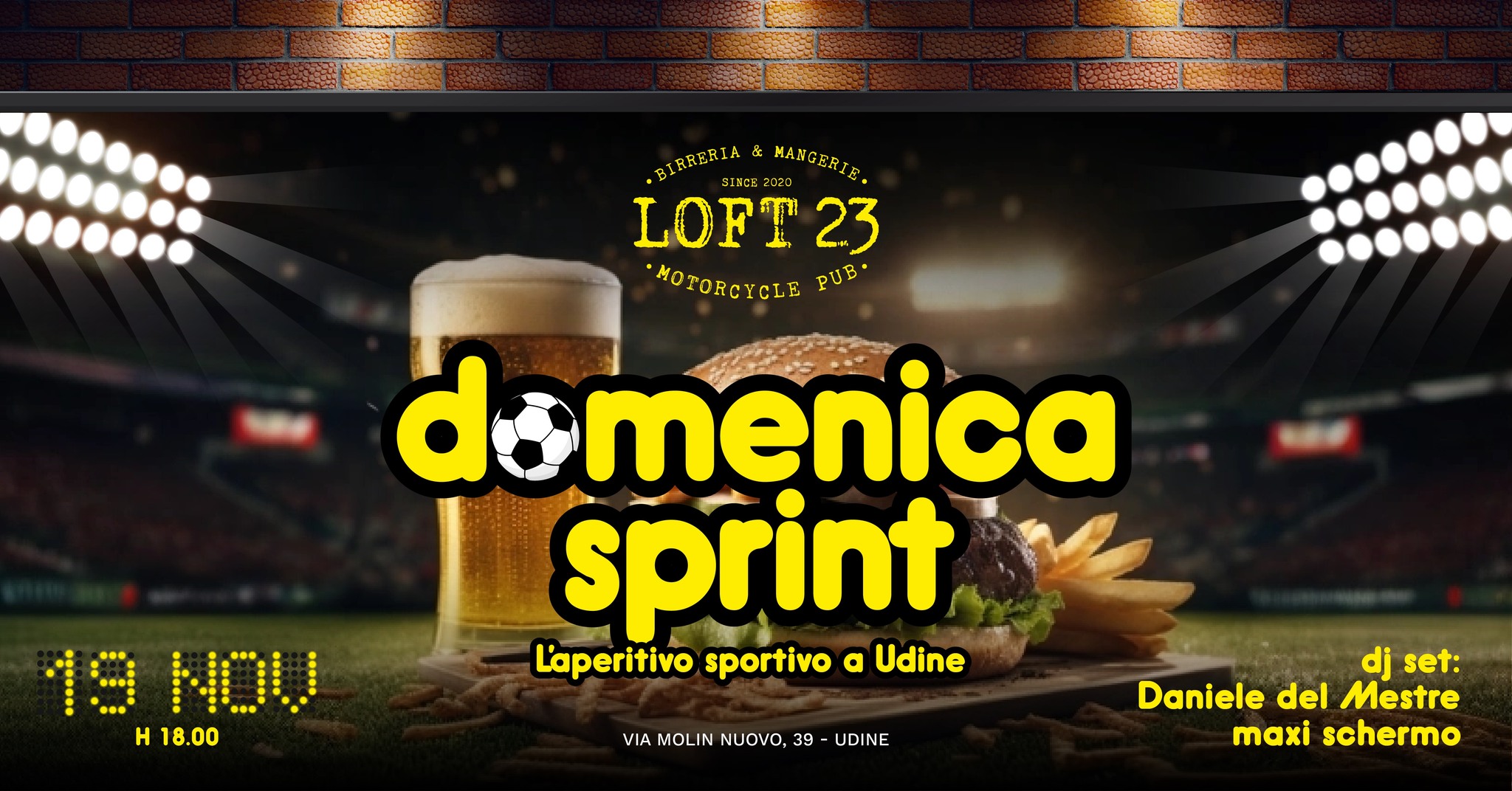 DOMENICA 19.11 | DOMENICA SPRINT | Loft23 - DOMENICA 19.11 | DOMENICA SPRINT | Loft23 - EventiFVG.it