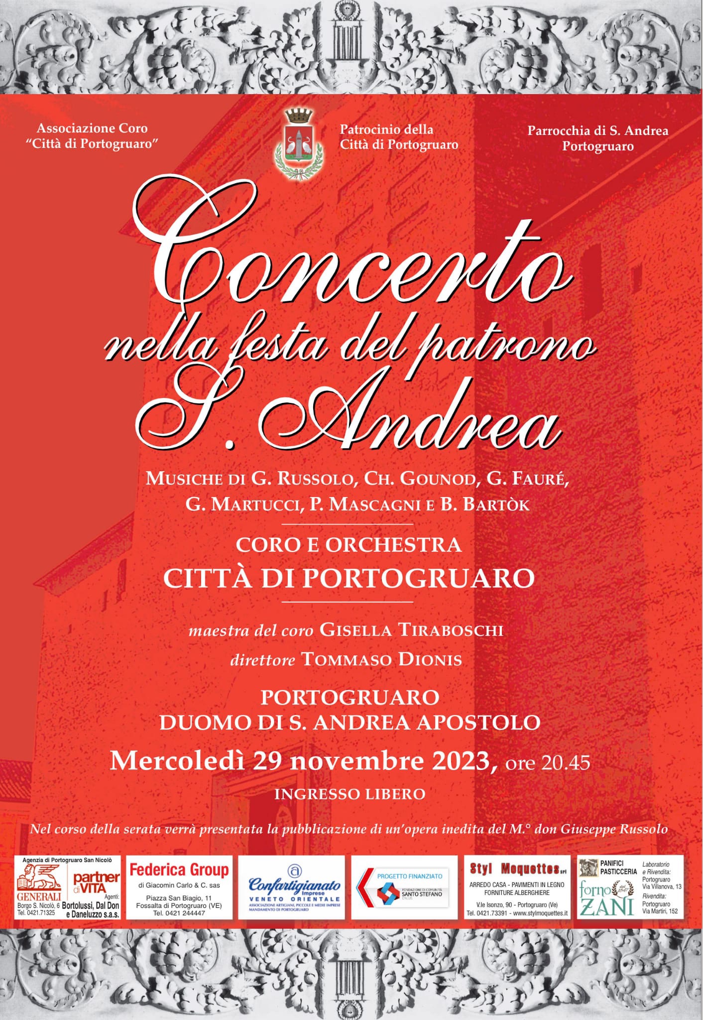 Concerto nella festa del patrono S. Andrea - Concerto nella festa del patrono S. Andrea - EventiFVG.it