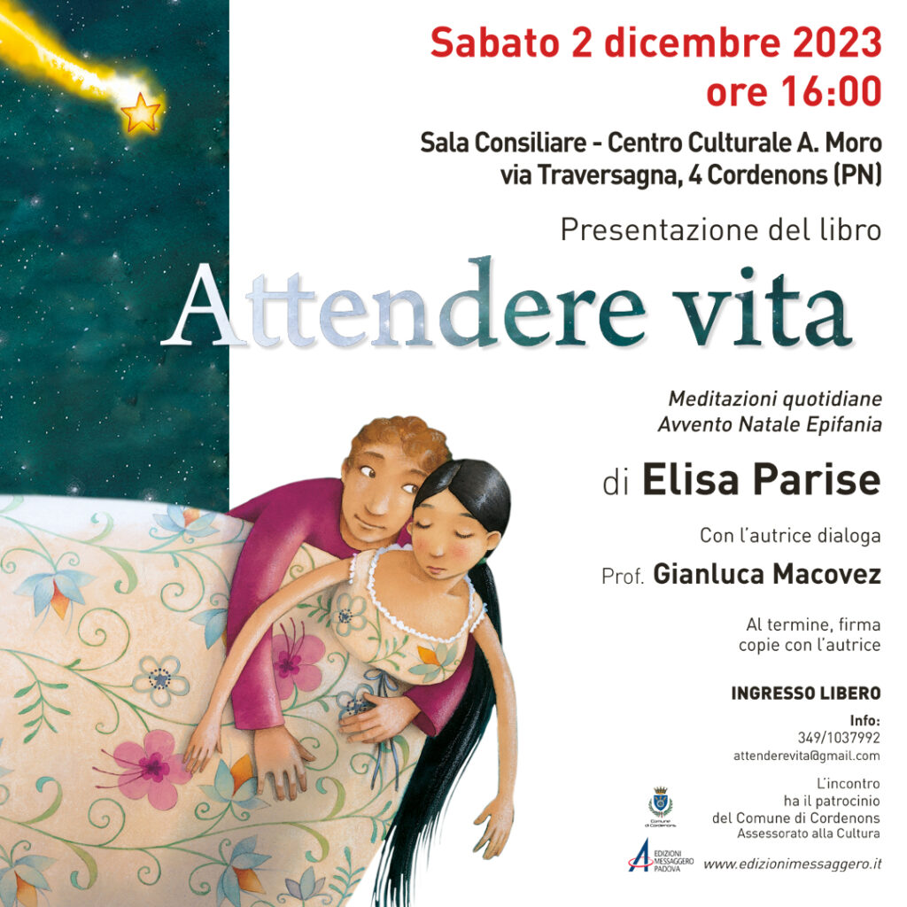 A Cordenons la Presentazione del libro ATTENDERE VITA di Elisa Parise - EventiFVG.it