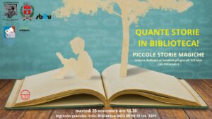 A Pozzuolo del Friuli QUANTE STORIE IN BIBLIOTECA Racconti, letture e animazioni per bambini con Ort