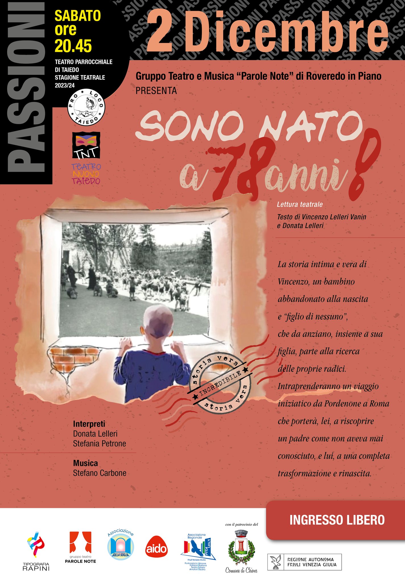 SONO NATO A 78 ANNI - EventiFVG.it