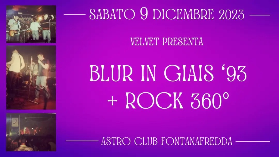 Blur in Giais Live '93 + Rock 360° - Blur in Giais Live '93 + Rock 360° - EventiFVG.it