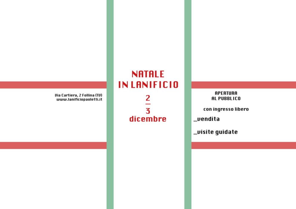Natale in lanificio! - Visite guidate e vendita nostri prodotti - EventiFVG.it
