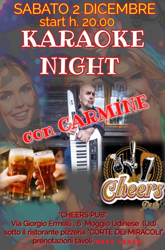 Karaoke Night con Carmine - Karaoke Night con Carmine - EventiFVG.it