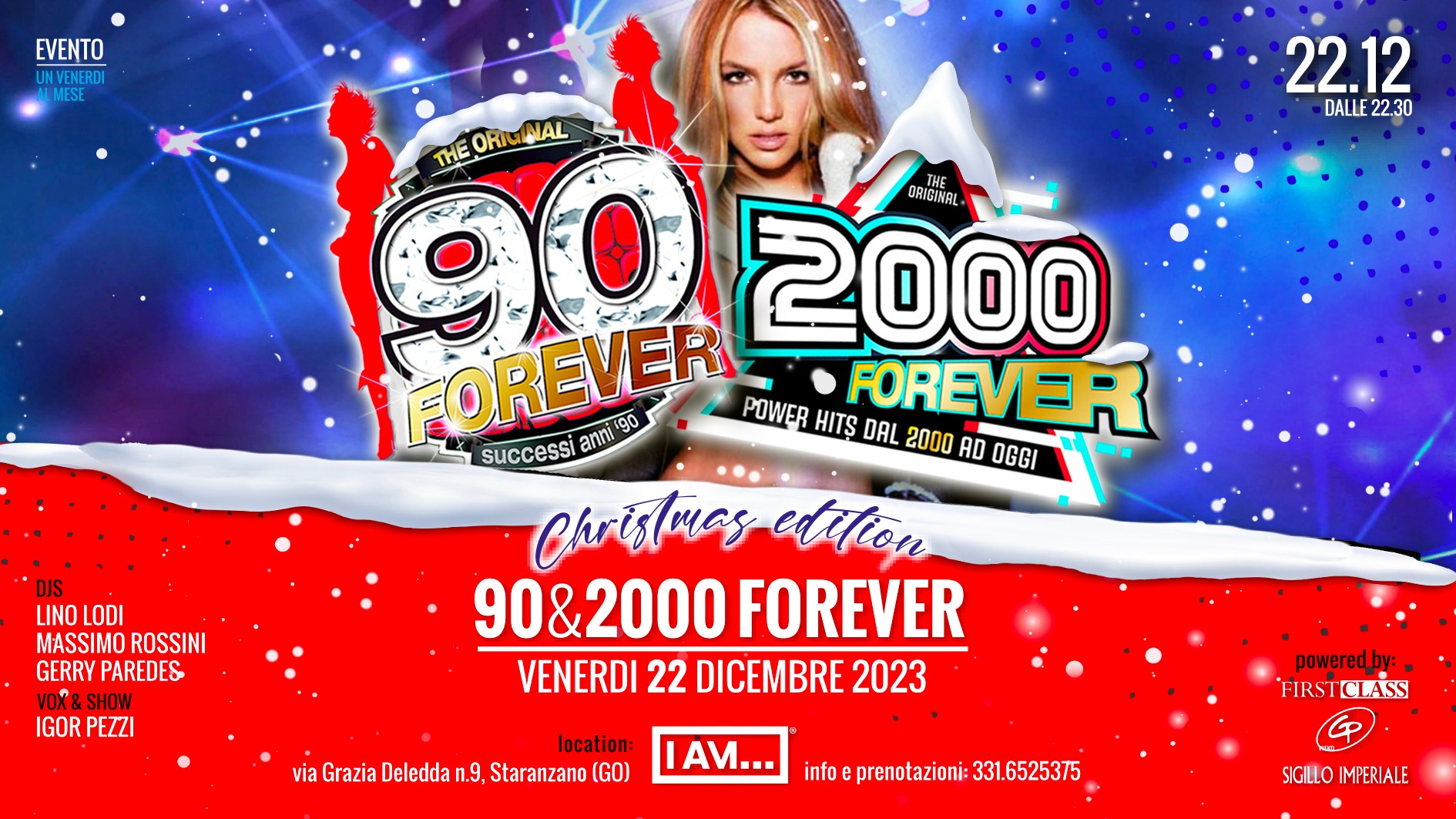 90&2000 FOREVER Christmas Edition 🎄 I AM 🎄 Venerdi 22 Dicembre - EventiFVG.it