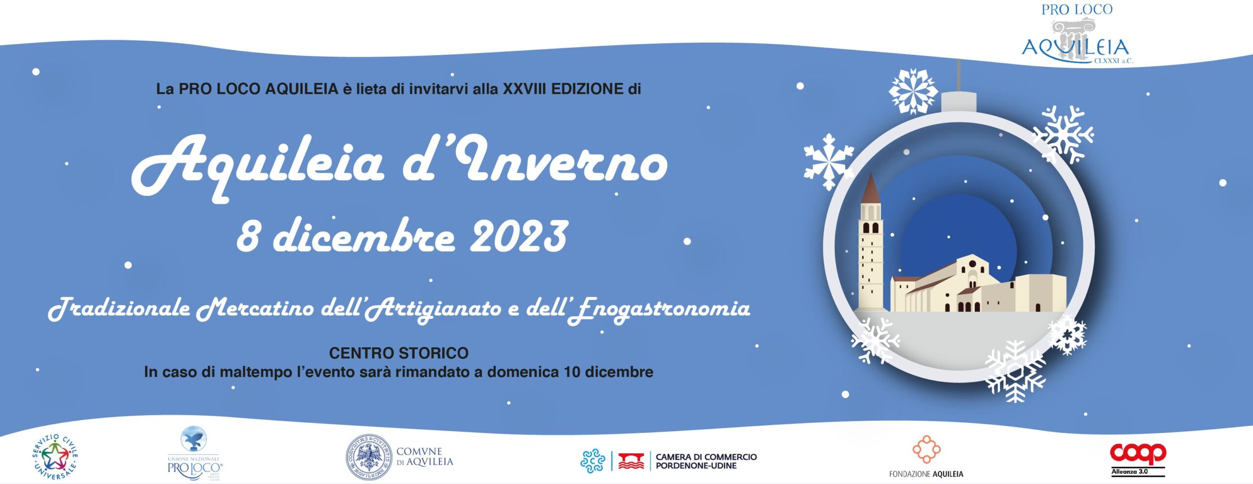 AQUILEIA D'INVERNO 2023. Tradizionale mercatino dell'Artigianato e dell'Enogastronomia - EventiFVG.it